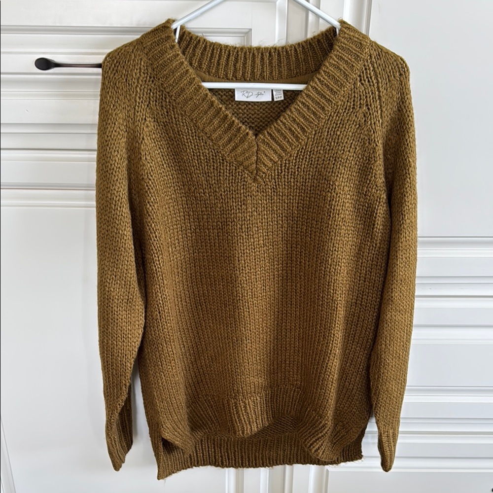 Cozy Caramel Knit Oversize Sweater